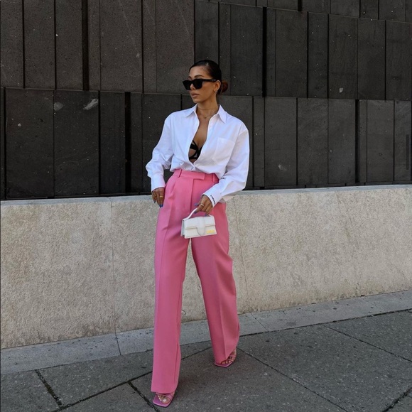 Last 🔥Zara wide leg menswear pants - Picture 6 of 16